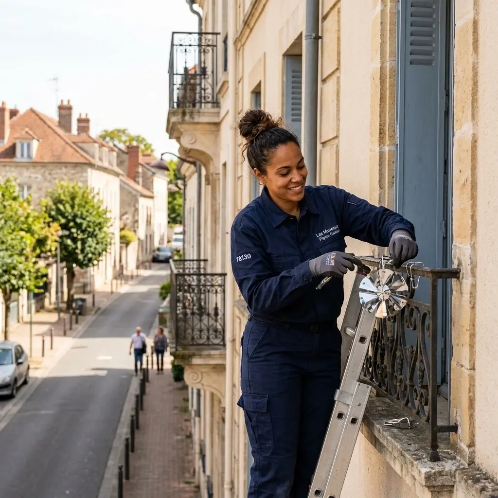 Un traitement technique pour chasser les pigeons