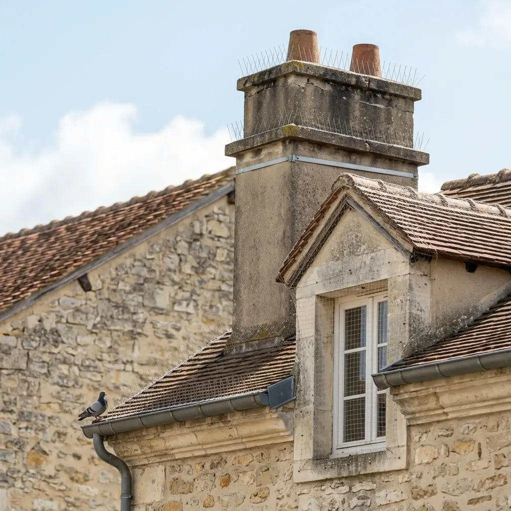 Prévenir l'installation des oiseaux sur vos rebords