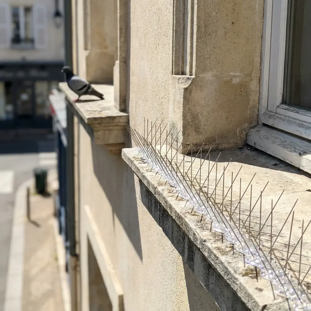 Un protocole technique rigoureux pour chasser les pigeons