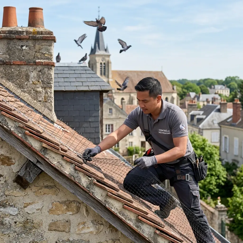 Un traitement technique contre les pigeons