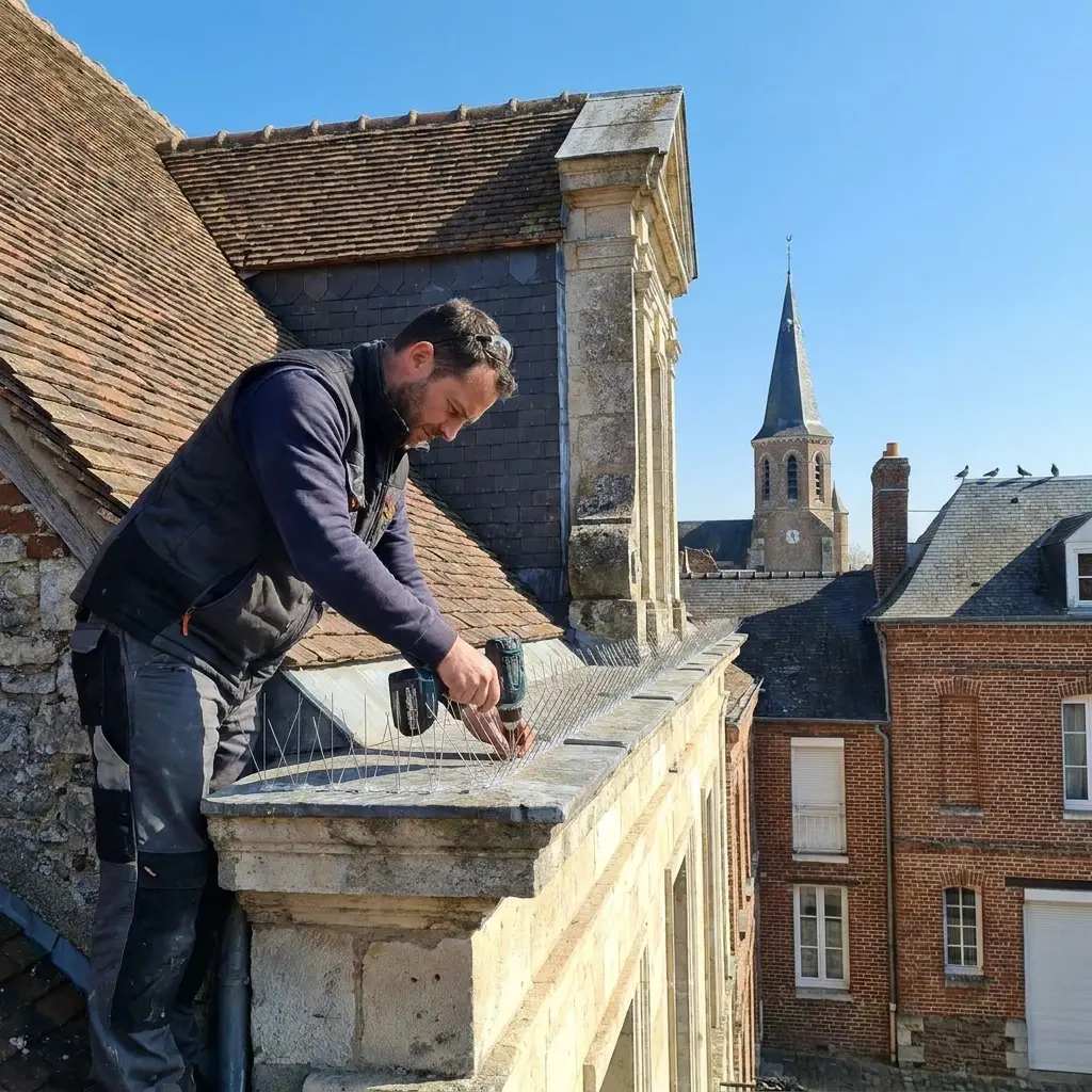 Un traitement technique pour écarter durablement les pigeons