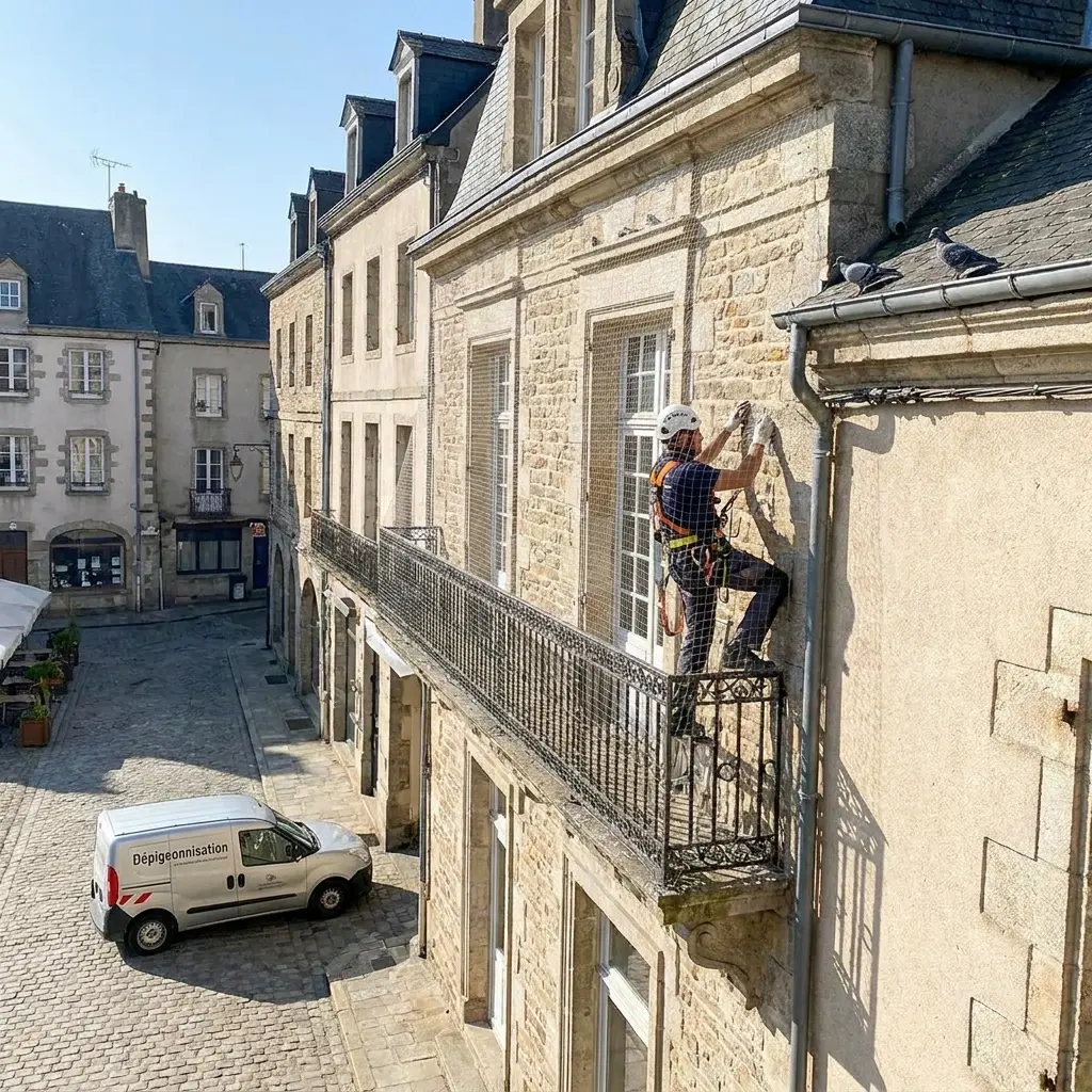 Notre approche technique pour l'éloignement des pigeons