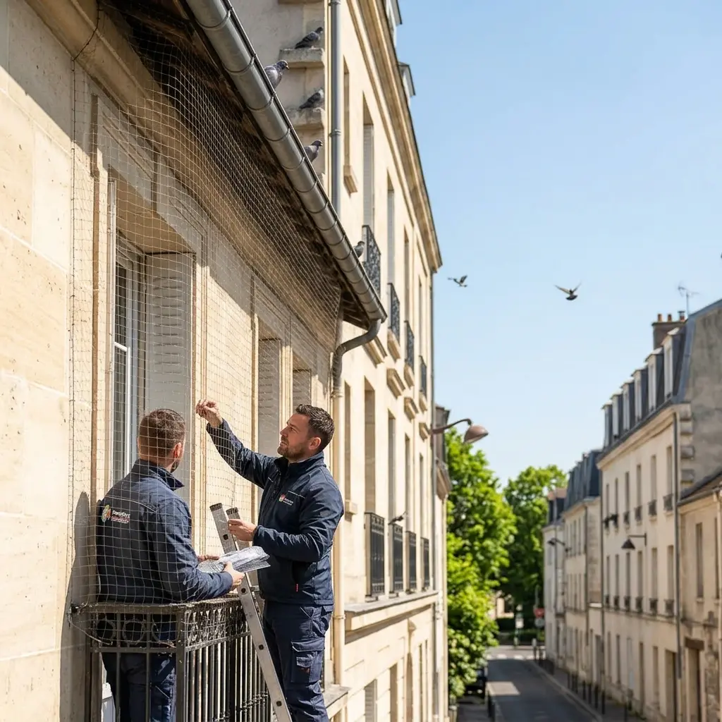 Comment nous traitons l'invasion de pigeons sur place