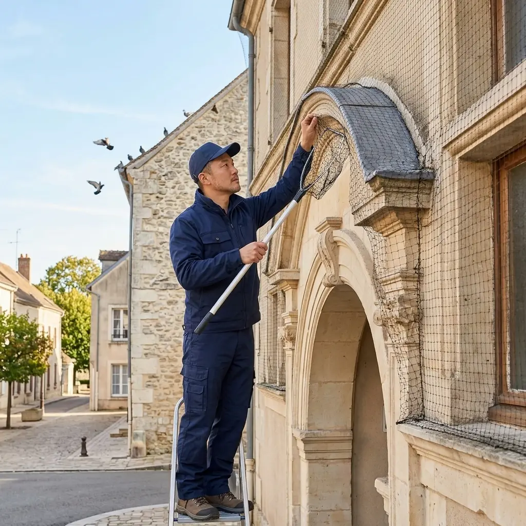 Une stratégie de lutte contre les pigeons