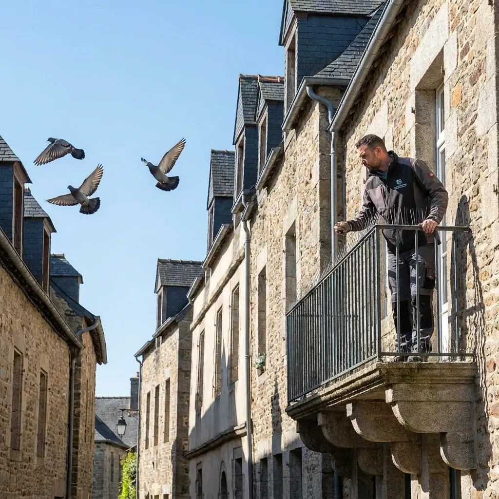 Un protocole technique pour éloigner les pigeons durablement