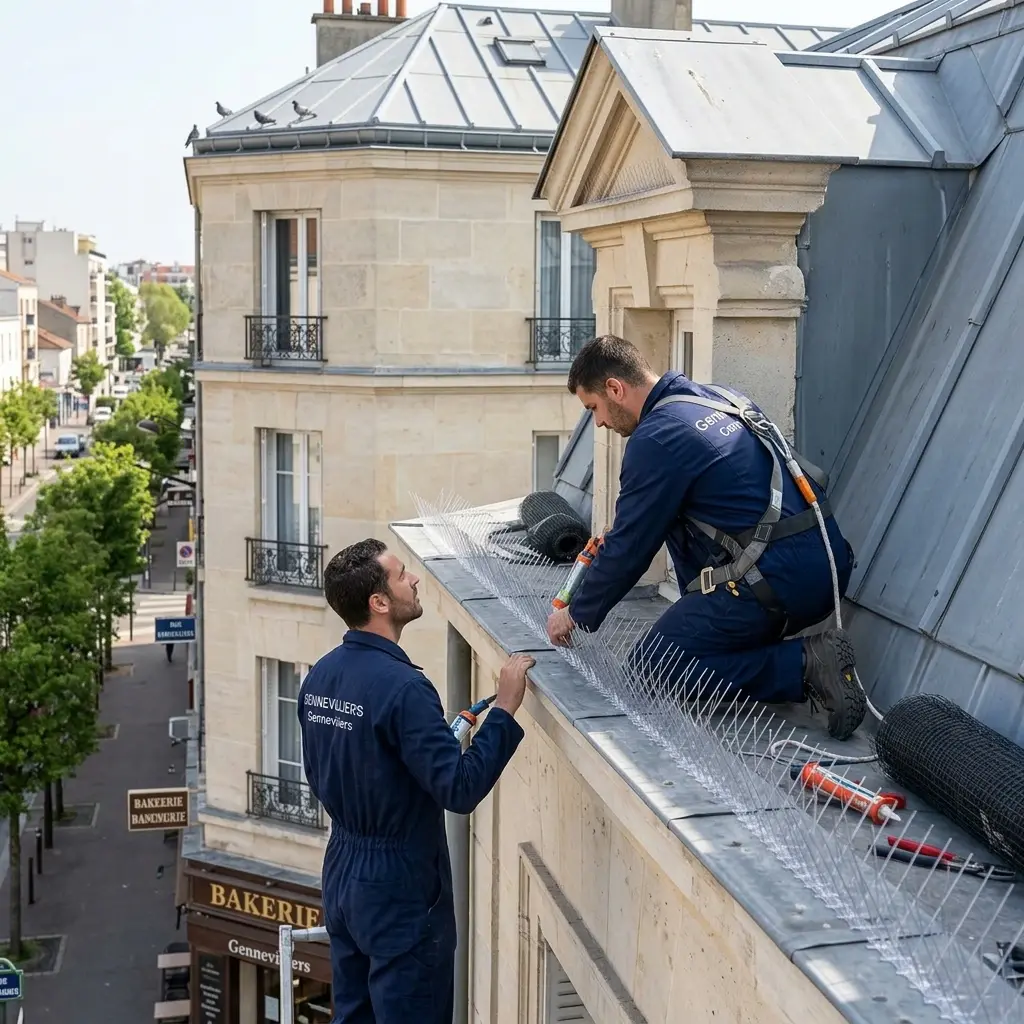 Traitement professionnel contre les pigeons