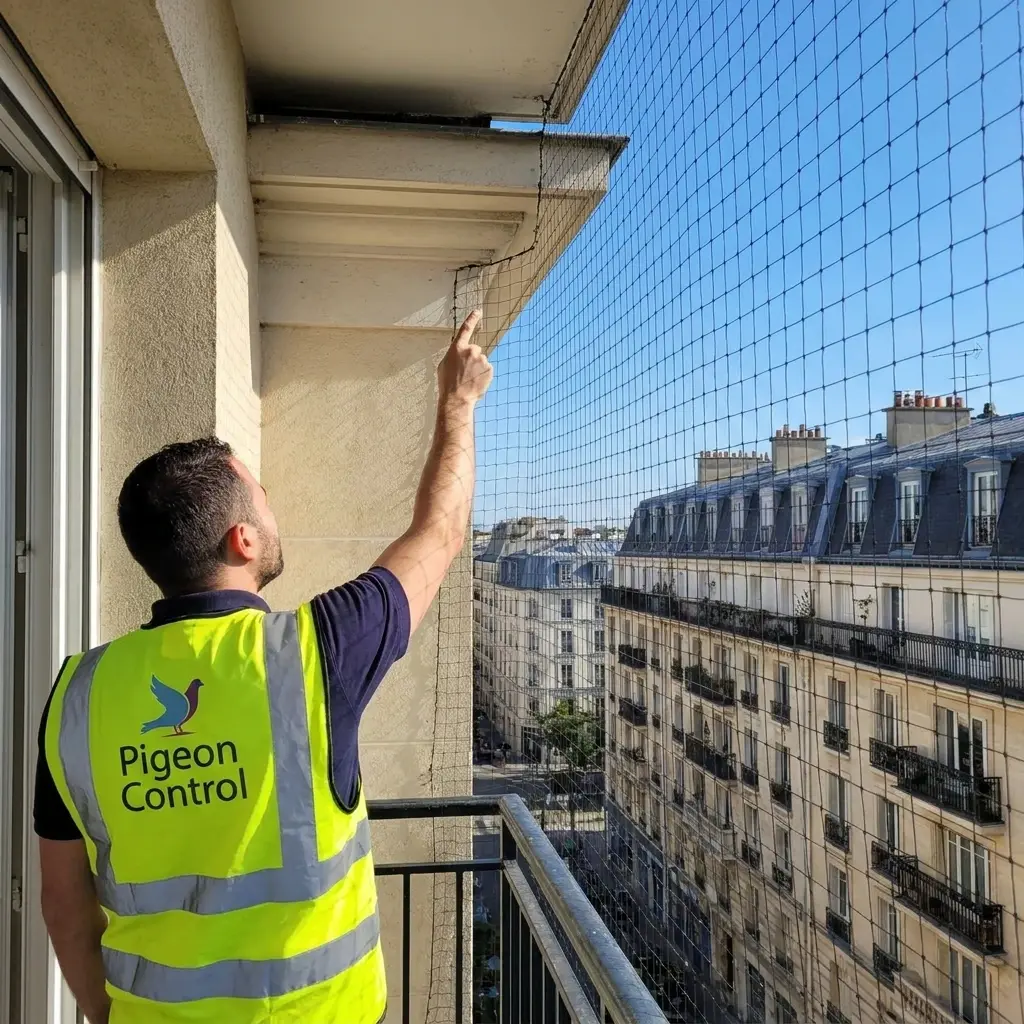 Un dispositif technique pour éloigner les pigeons