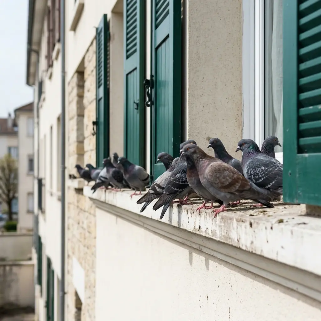 Adoptez les bons gestes pour limiter l'installation des pigeons