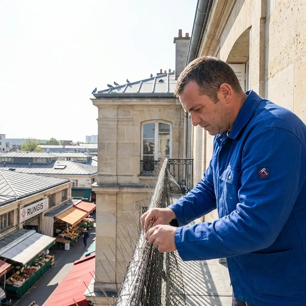 Prévenir l'installation des pigeons sur vos rebords