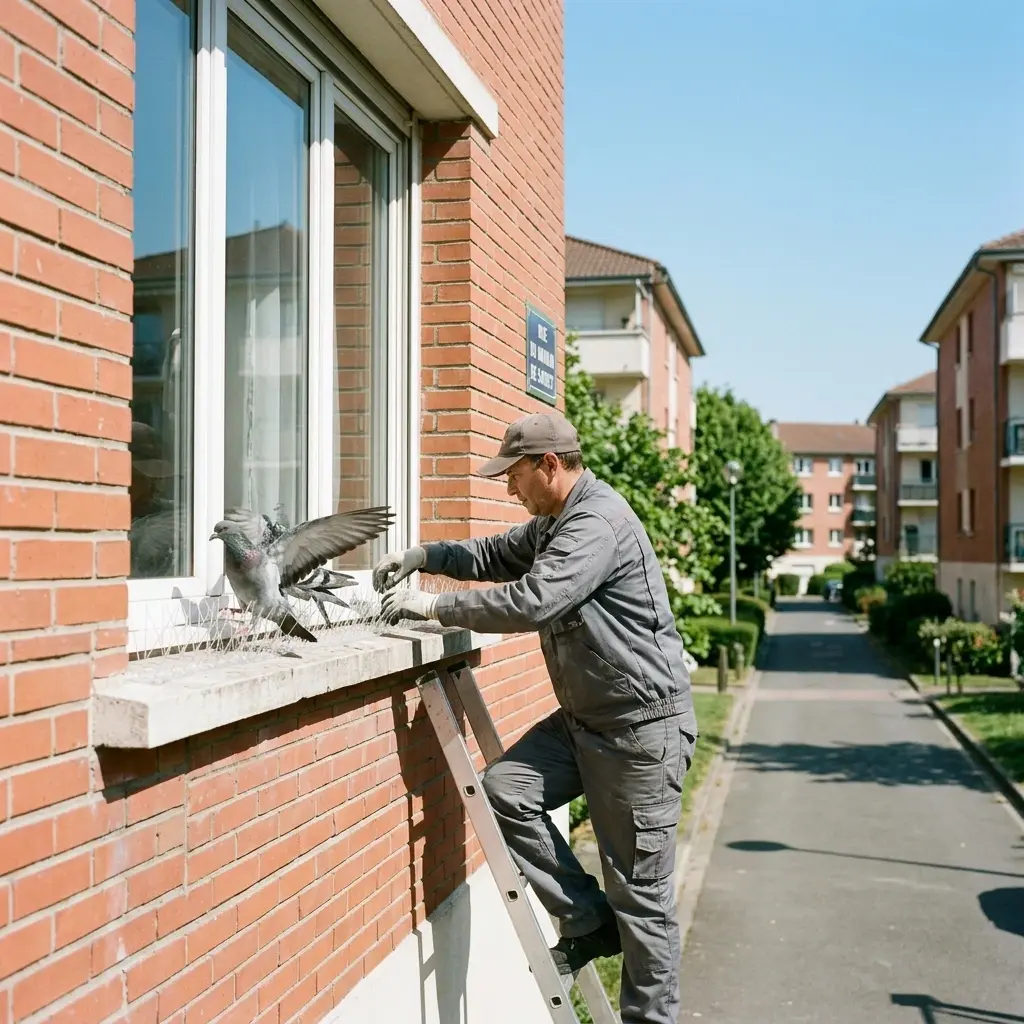 Comment se déroule l'intervention de dépigeonnage à Fresnes ?