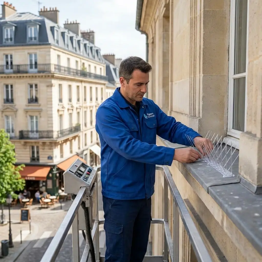 Comment se déroule l'intervention de dépigeonnage à Domont ?