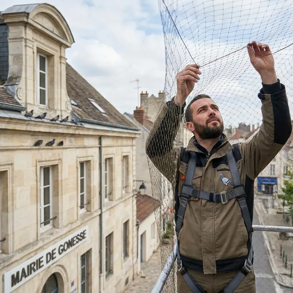 Prévenir l'installation des pigeons sur vos façades à Gonesse