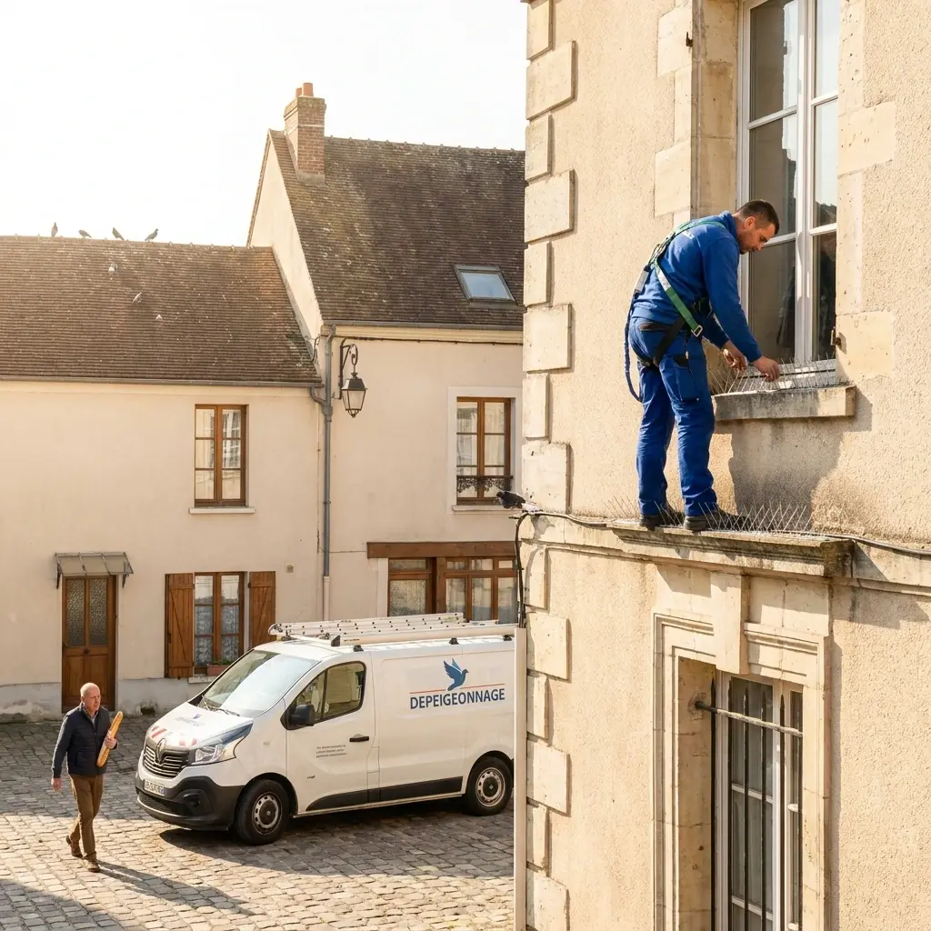 Notre stratégie d'éloignement des pigeons