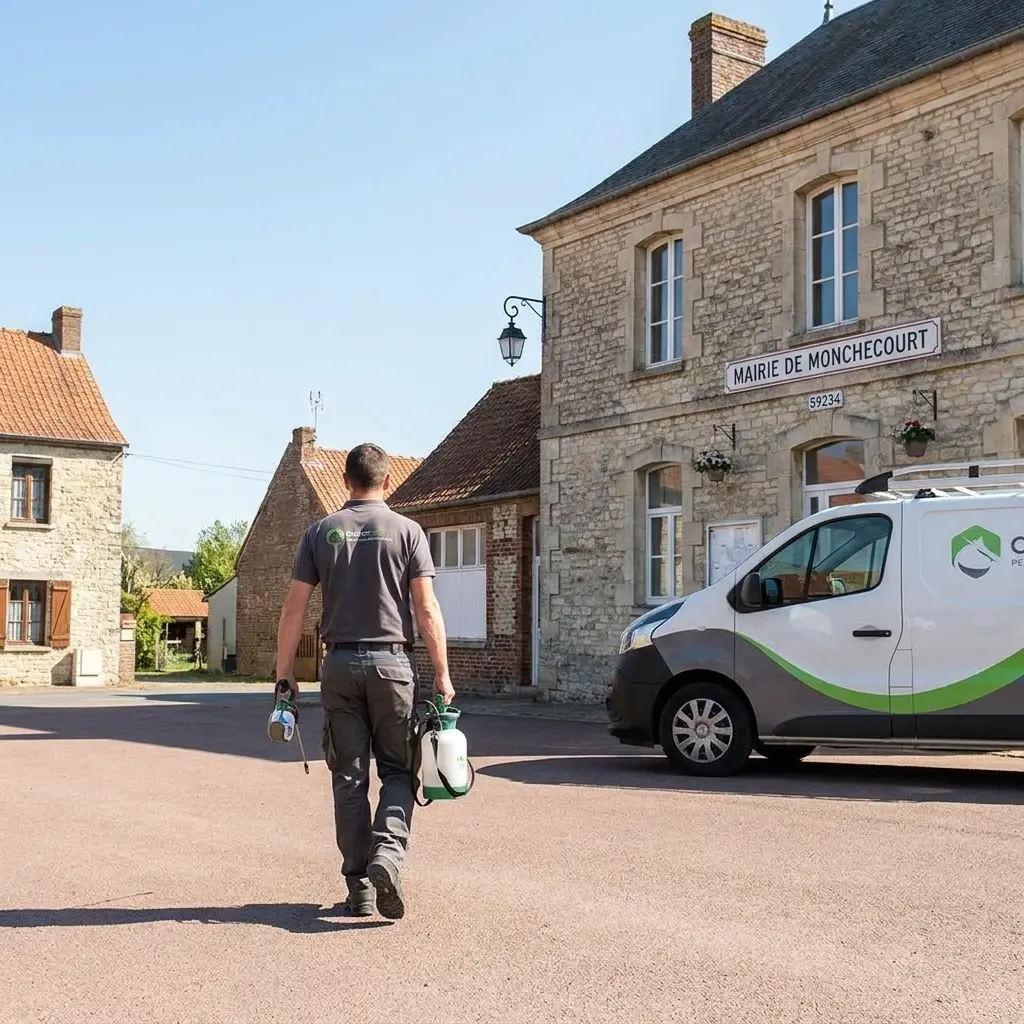 Comment se déroule l'intervention à Monchecourt ?