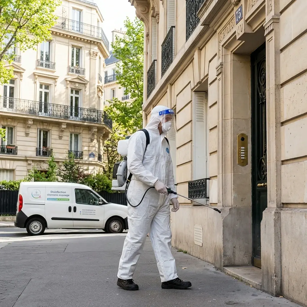Déroulement d’une opération de désinfection en 5 étapes