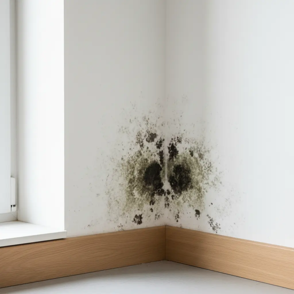 Des taches noires sur les murs