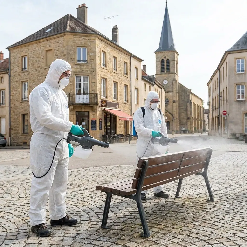 Comment se déroule la désinfection à Knutange ?