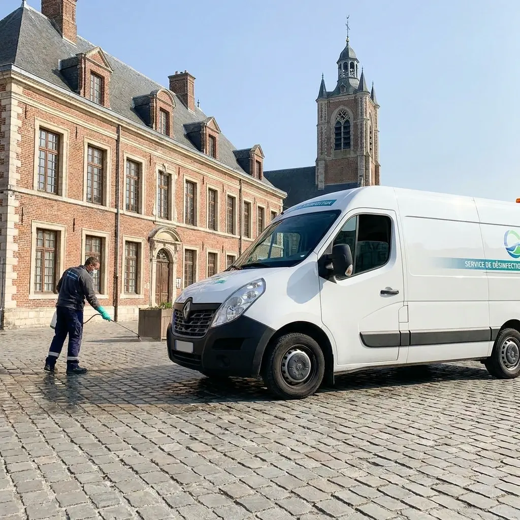 Comment se déroule l'intervention de désinfection à Dunkerque ?