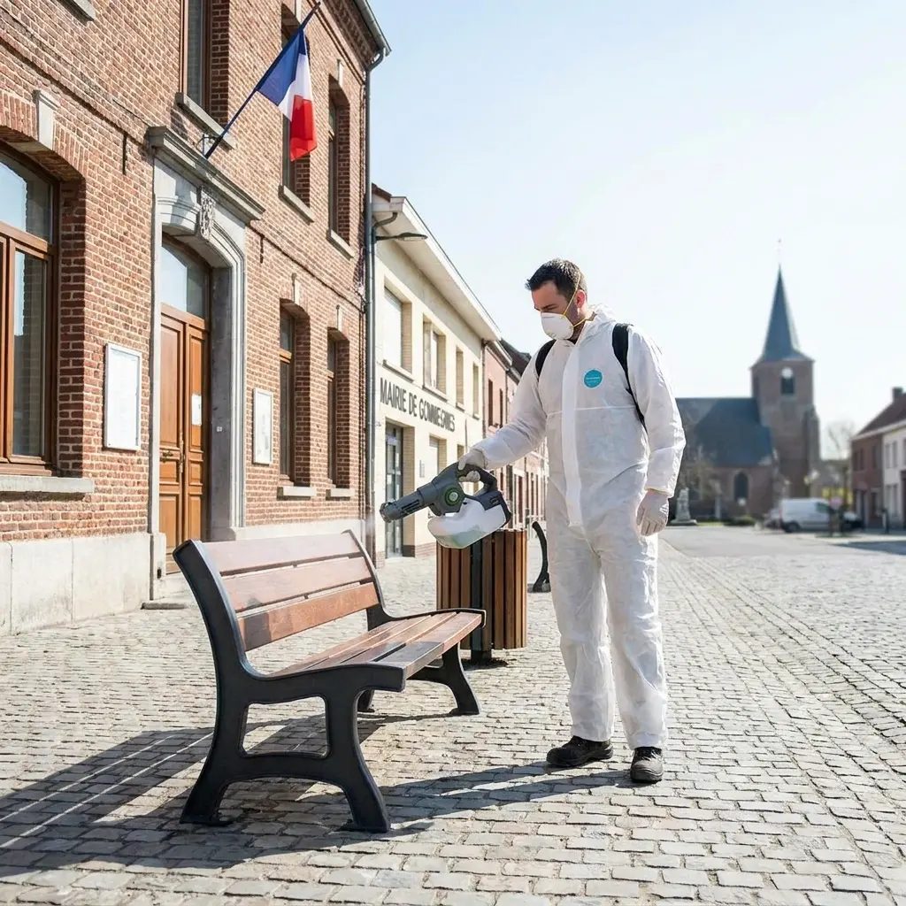 Comment se déroule la désinfection à Gommegnies ?