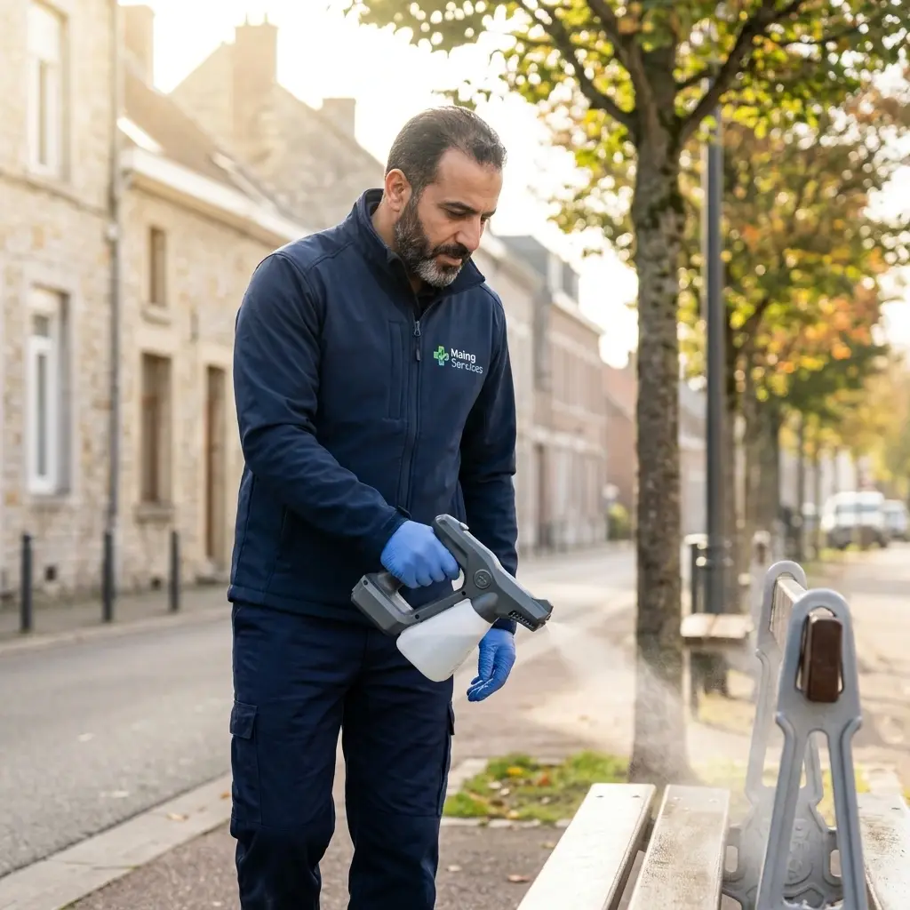 Comment se déroule une intervention de désinfection à Maing ?