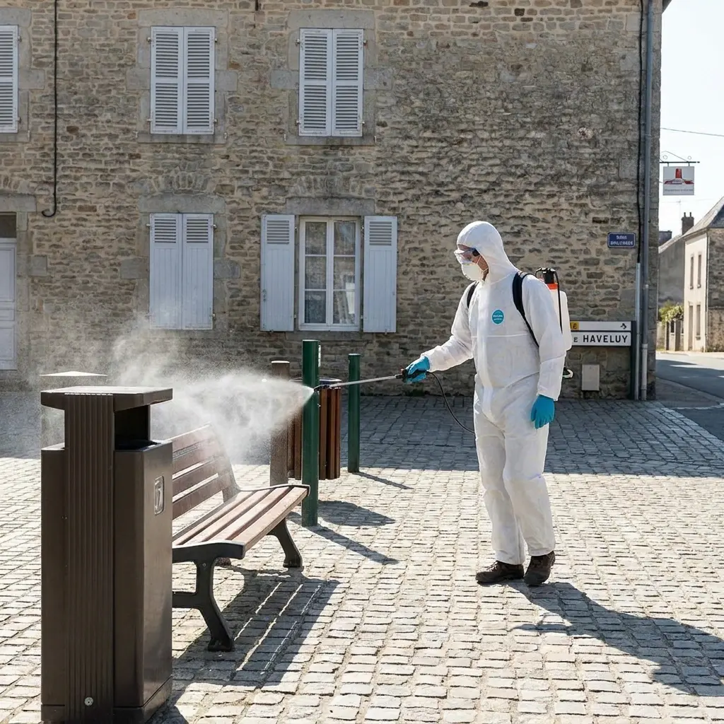 Comment se déroule la désinfection à Haveluy ?