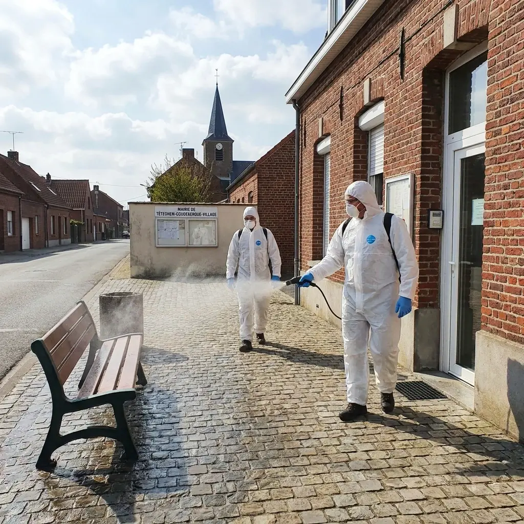 Comment se déroule la désinfection à Téteghem-Coudekerque-Village ?