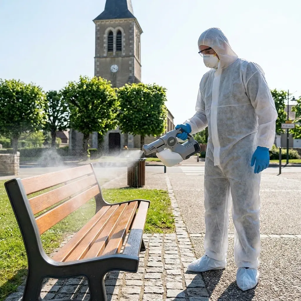 Comment se déroule la désinfection à Préseau ?