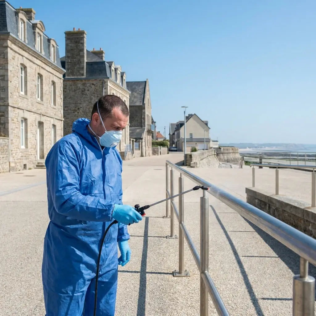 Comment se déroule l'intervention de désinfection à Outreau ?