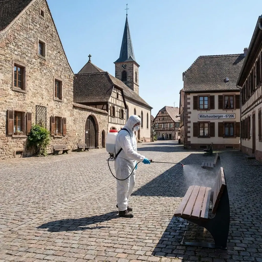 Comment se déroule la désinfection à Mittelhausbergen ?