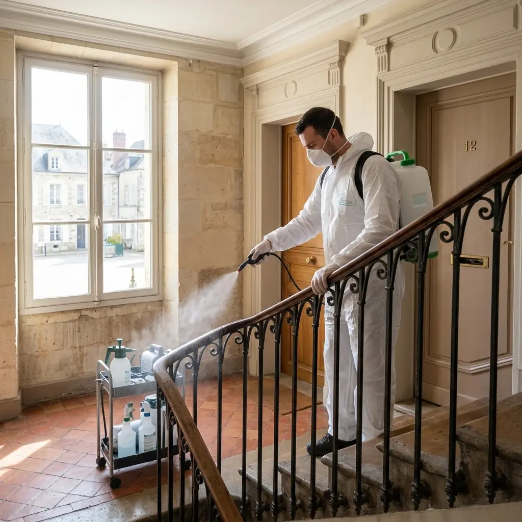 Comment se déroule une intervention de désinfection à La Ferté-Gaucher ?