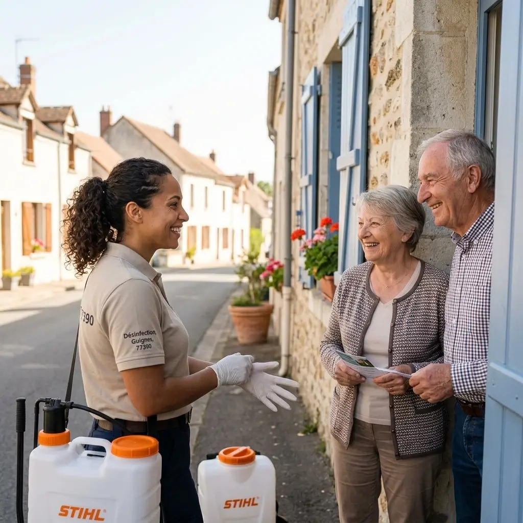 Comment se déroule une désinfection à Guignes ?