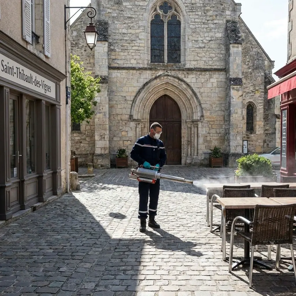 Comment se déroule l'intervention à Saint-Thibault-des-Vignes ?