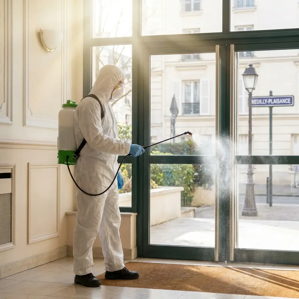 Comment se déroule l'intervention de désinfection à Neuilly-Plaisance ?