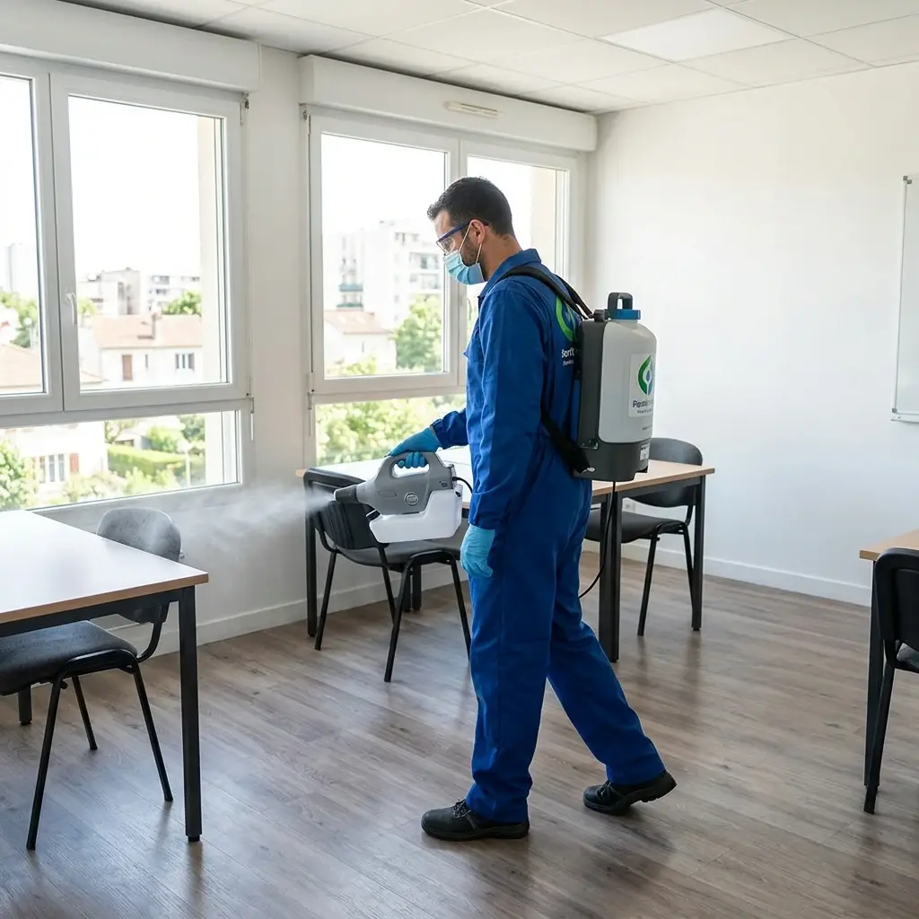 Comment se déroule l'intervention de désinfection à Pantin ?