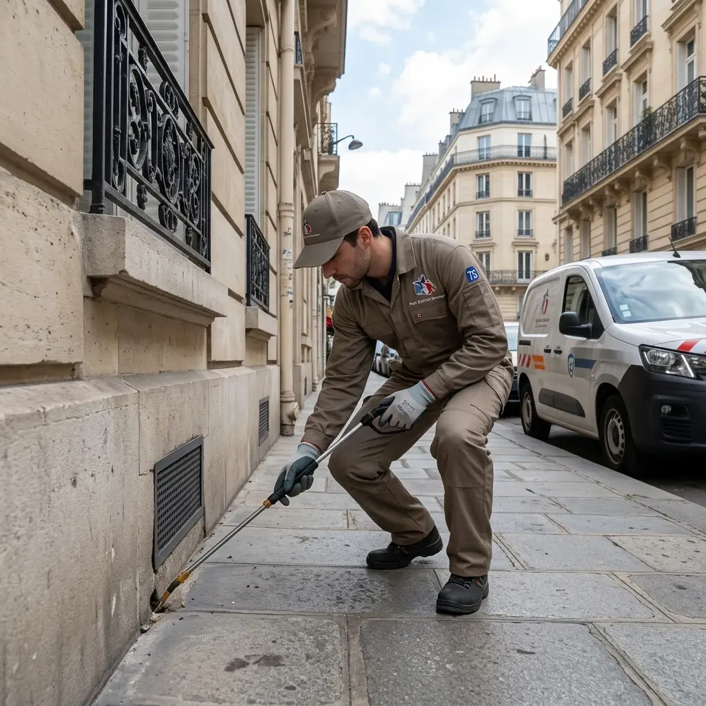 Piqûres alignées sur la peau
