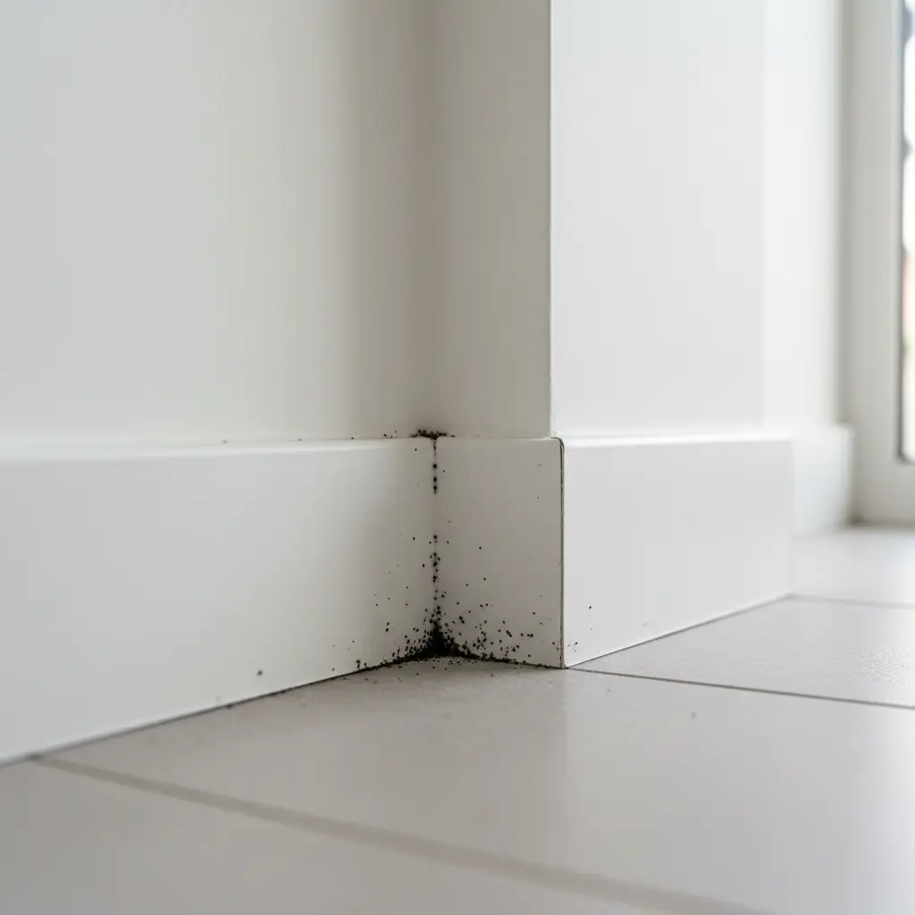 Petites taches noires sur les murs