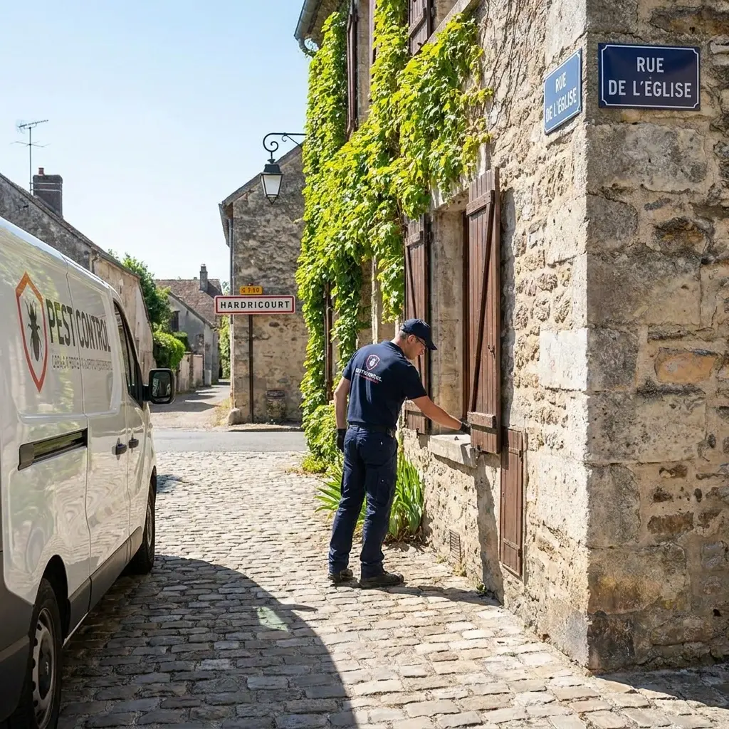 Comment se déroule l'intervention à Hardricourt ?