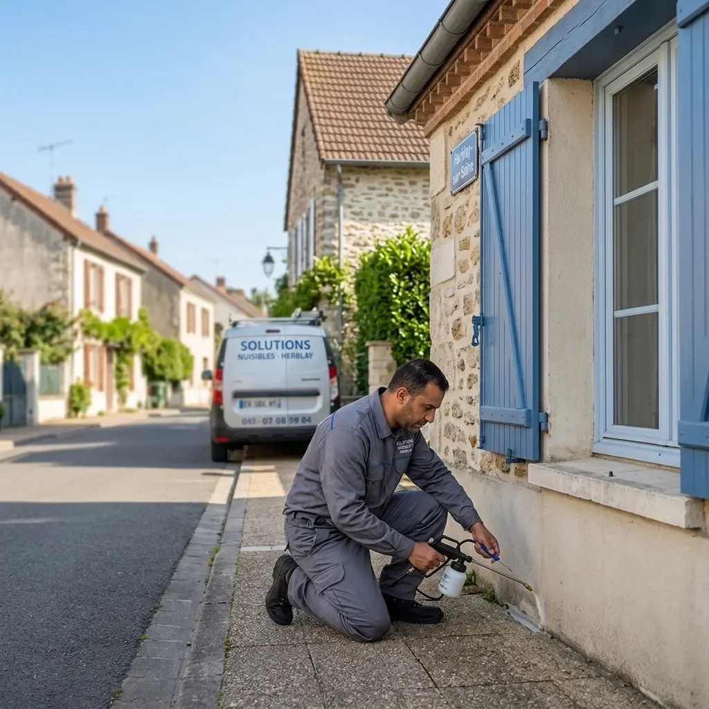 Comment se déroule l'intervention à Herblay-sur-Seine ?