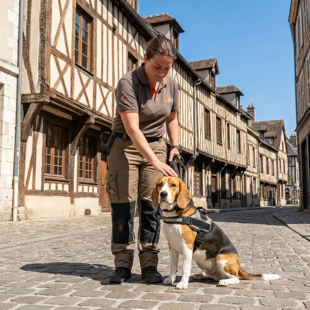 Cas types de détection canine : chambres, salons et bureaux