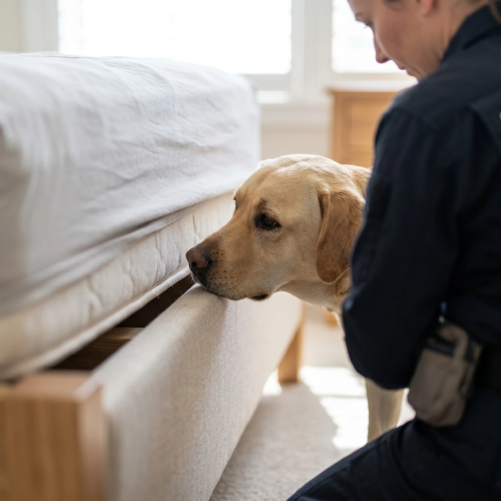 Comment se déroule la détection canine à Soissons ?