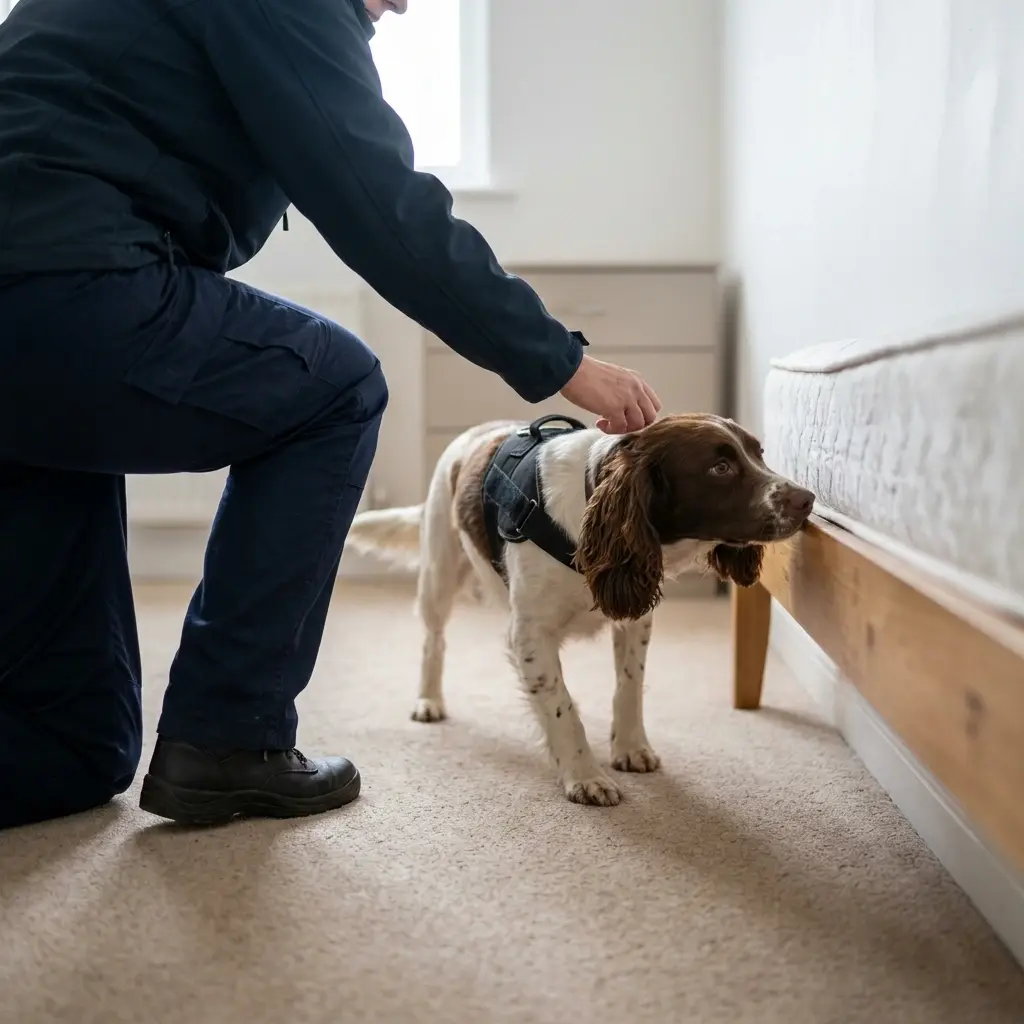 Comment fonctionne la recherche canine sur site ?