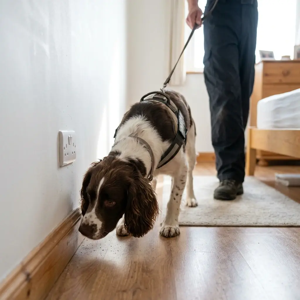 Comment se déroule la détection canine à Sinceny ?