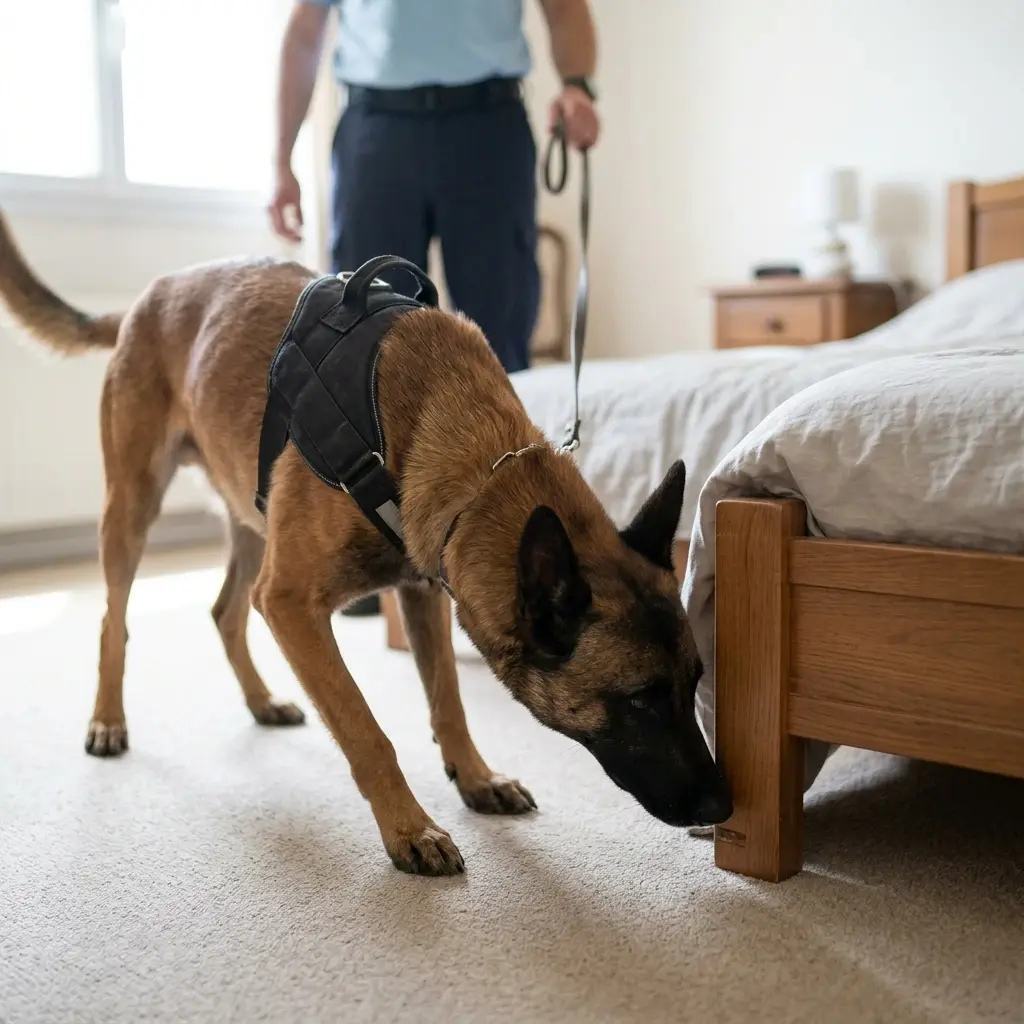 Comment se déroule la détection canine à Charly-sur-Marne ?