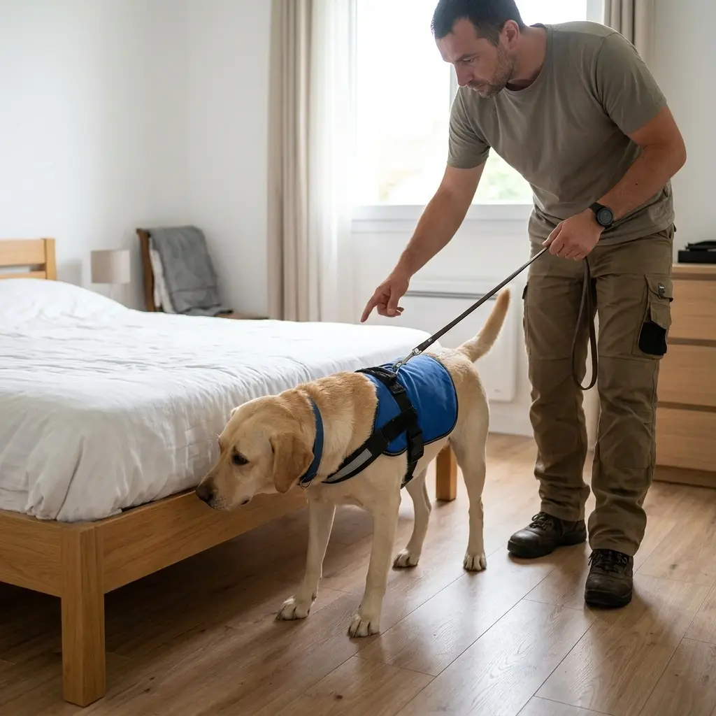 Comment réagir avant l'arrivée du chien expert à Villers-Cotterêts