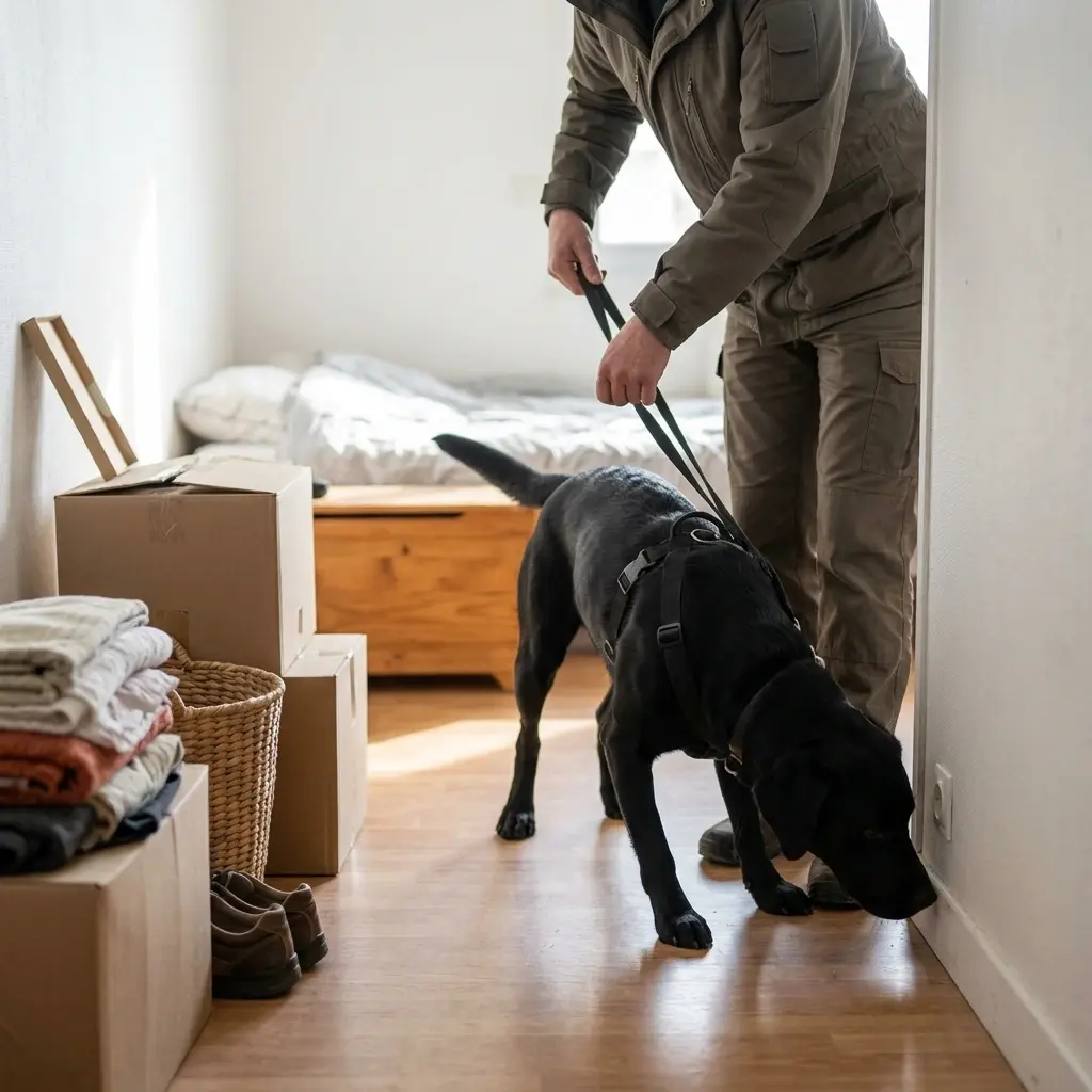 Comment se déroule la détection canine à Tergnier ?