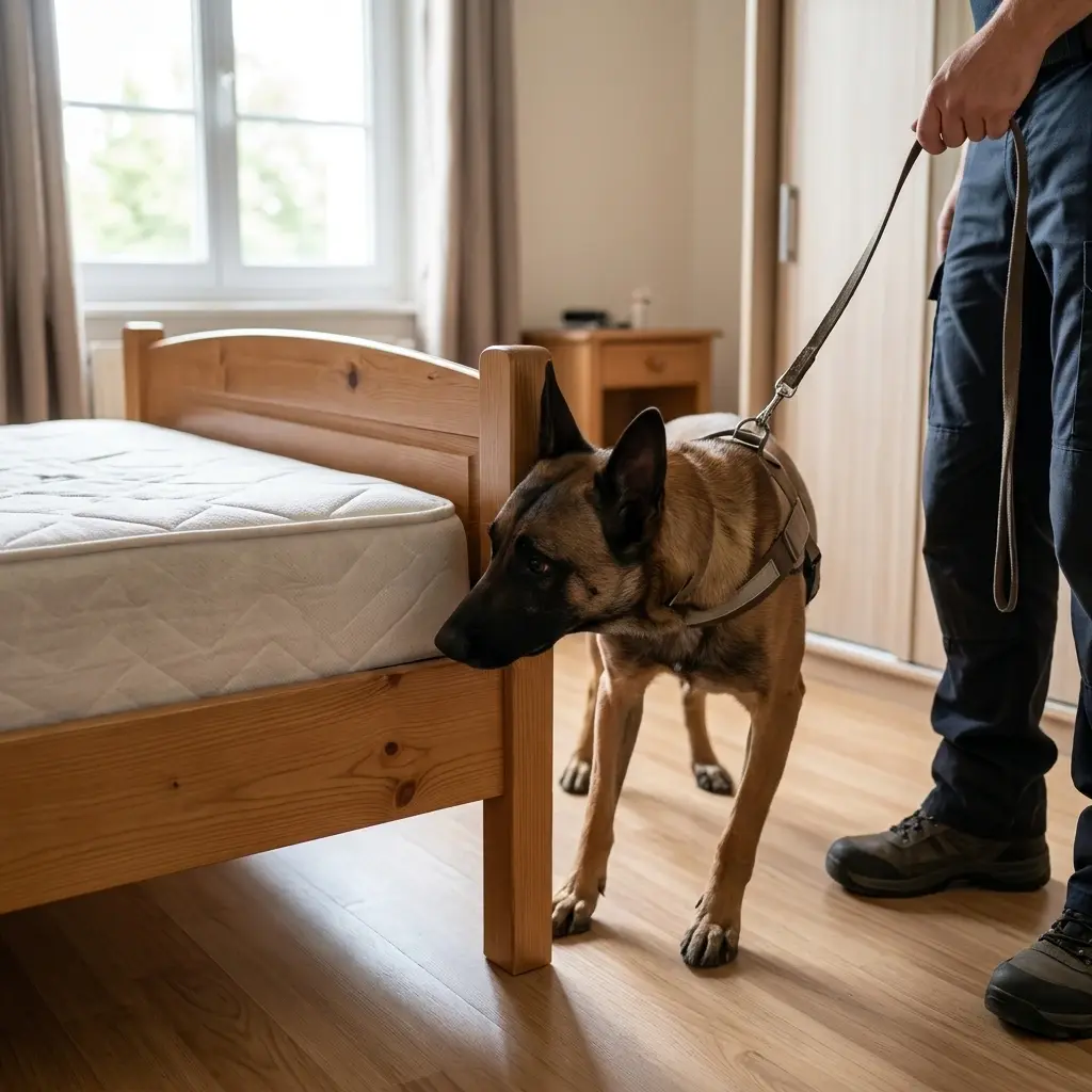 Comment se déroule la détection canine à Athies-sous-Laon ?