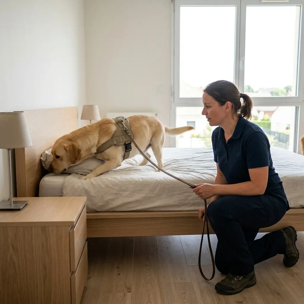 Comment se déroule la détection canine à Villers-Semeuse ?