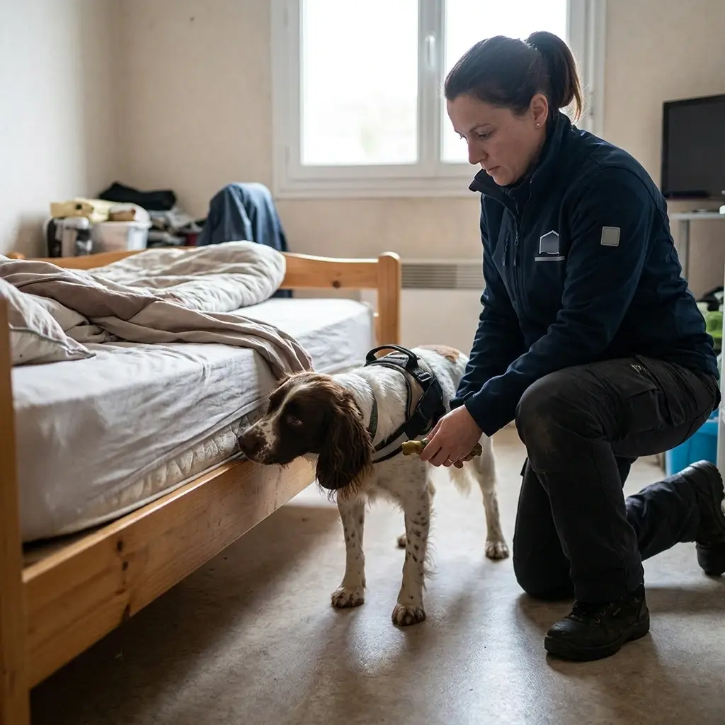 Détection canine punaise de lit Bogny-sur-Meuse (08120)