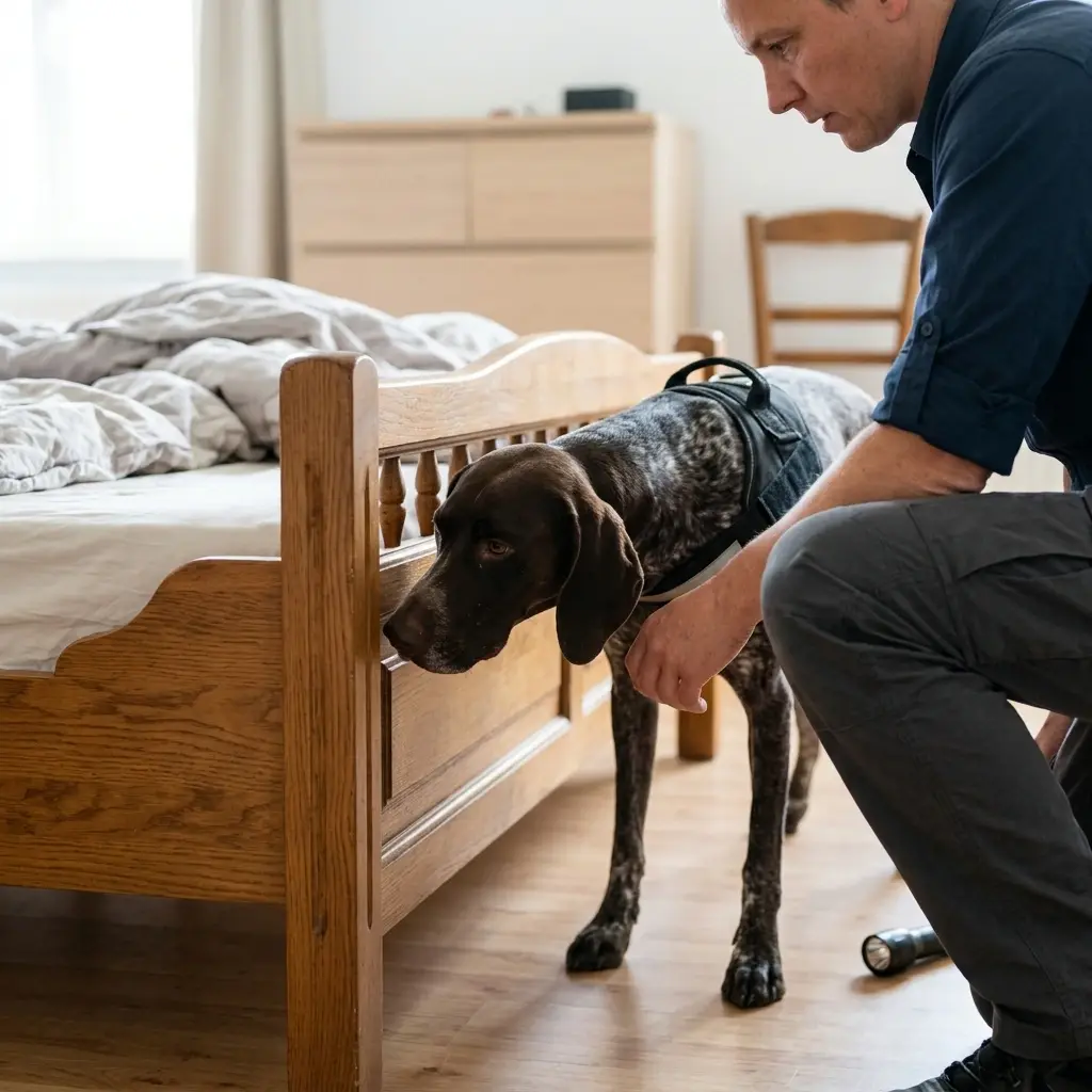 Comment se déroule la détection canine à Douzy ?