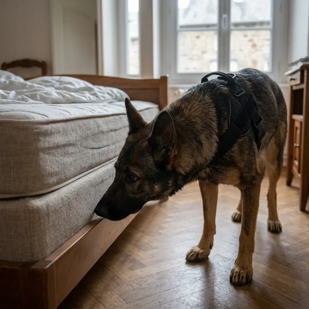 Comment fonctionne la recherche canine sur place ?